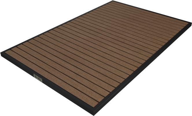 Tarrison - Ace II 32" x 48" Black & Cocoa Rectangular Table Top - AOG38RT28BLCO