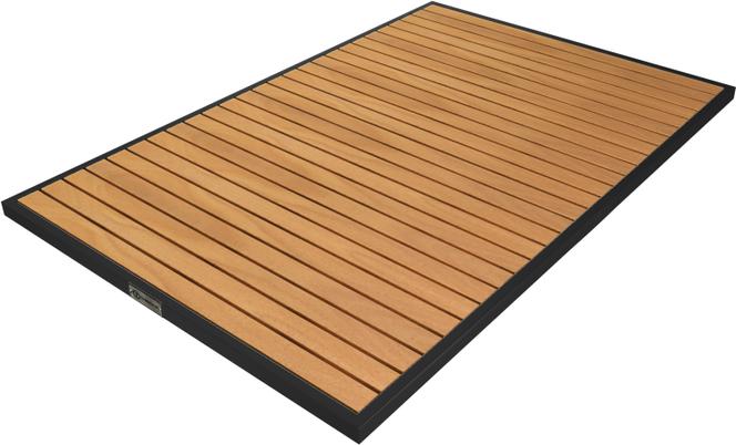 Tarrison - Ace II 32" x 48" Black and Natural Rectangular Table Top - AOG38RT28BLNA