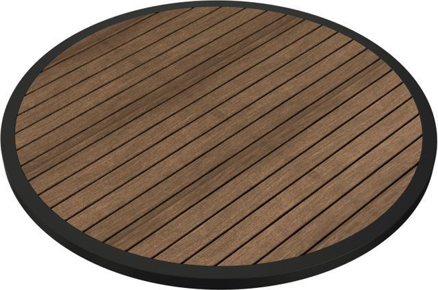 Tarrison - Ace II 36" Black & Cocoa Round Table Top - AOG38RD36BLCO