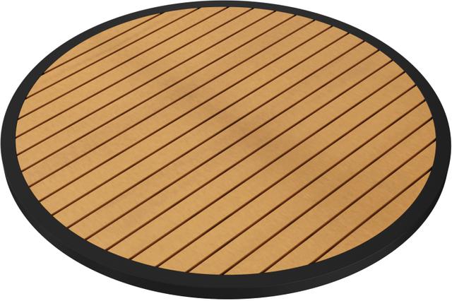 Tarrison - Ace II 36" Black and Natural Round Table Top - AOG38RD36BLNA