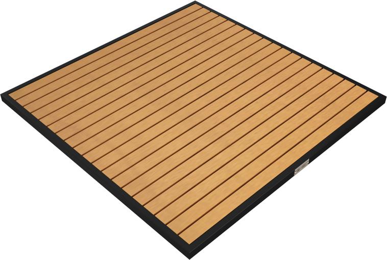 Tarrison - Ace II 36" Black and Natural Square Table Top - AOG38SQ36BLNA