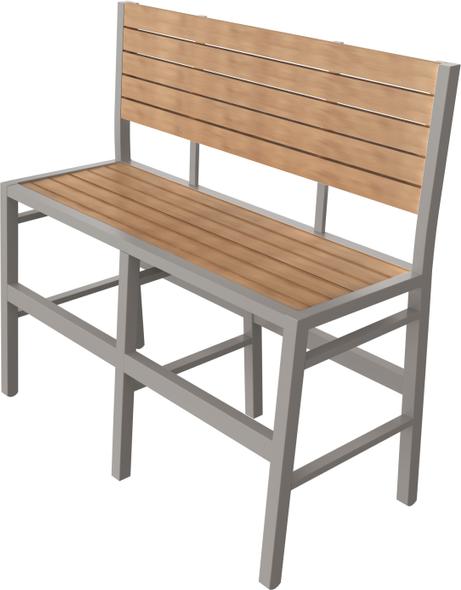 Tarrison - Ace Natural, Silver Frame Bench Bar Height - ASG370B3SSNA