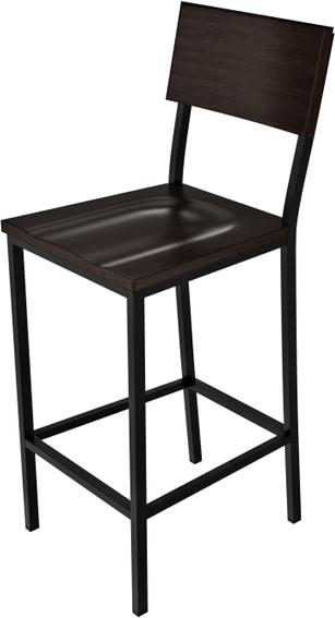 Tarrison - Addison Kona Seat and Back and Black Frame Barstool - ISA4303BLKN-KIT