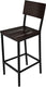 Tarrison - Addison Kona Seat and Back and Black Frame Barstool - ISA4303BLKN-KIT