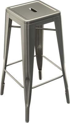 Tarrison - Amelia Silver All-Weather Backless Barstool - ASA1203S