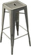 Tarrison - Amelia Silver All-Weather Backless Barstool - ASA1203S