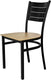 Tarrison - Aria Black Frame and Natural Wood Seat Side Chair - ISG0101WTBNA-Kit
