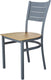 Tarrison - Aria Silver Frame and Natural Wood Seat Side Chair - ISG0101WSWNA-Kit