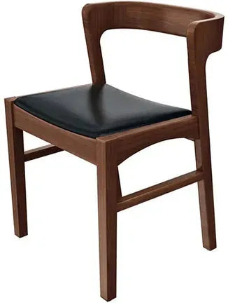Tarrison - Bentley Walnut Wood Frame and Antique Upholstery Cushion Side Chair - ISG0201BWHAB-KIT