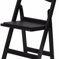 Tarrison - Black All-Weather Resin Folding Chair - ASA23FDBLK