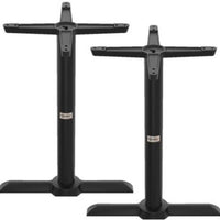 Tarrison - Core Collection 22" Black All Weather T Base Dining, Pack of 2 - ABG0111T22TBB