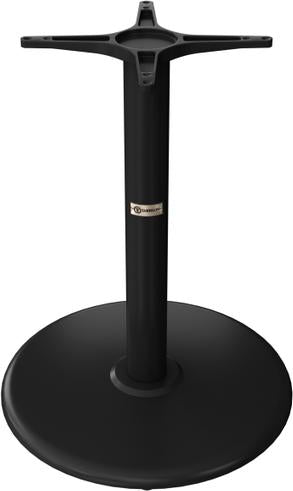 Tarrison - Core Collection 22" Dining Height Black All Weather Table with Round Base - ABG411122BL