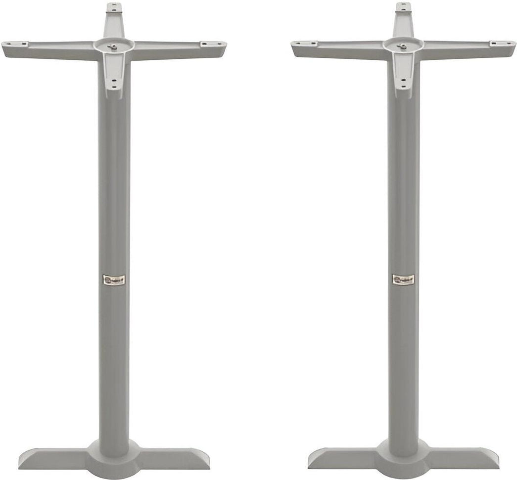 Tarrison - Core Collection 22" Silver All Weather T Base Dining, Pack of 2 - ABG0111T22TBS