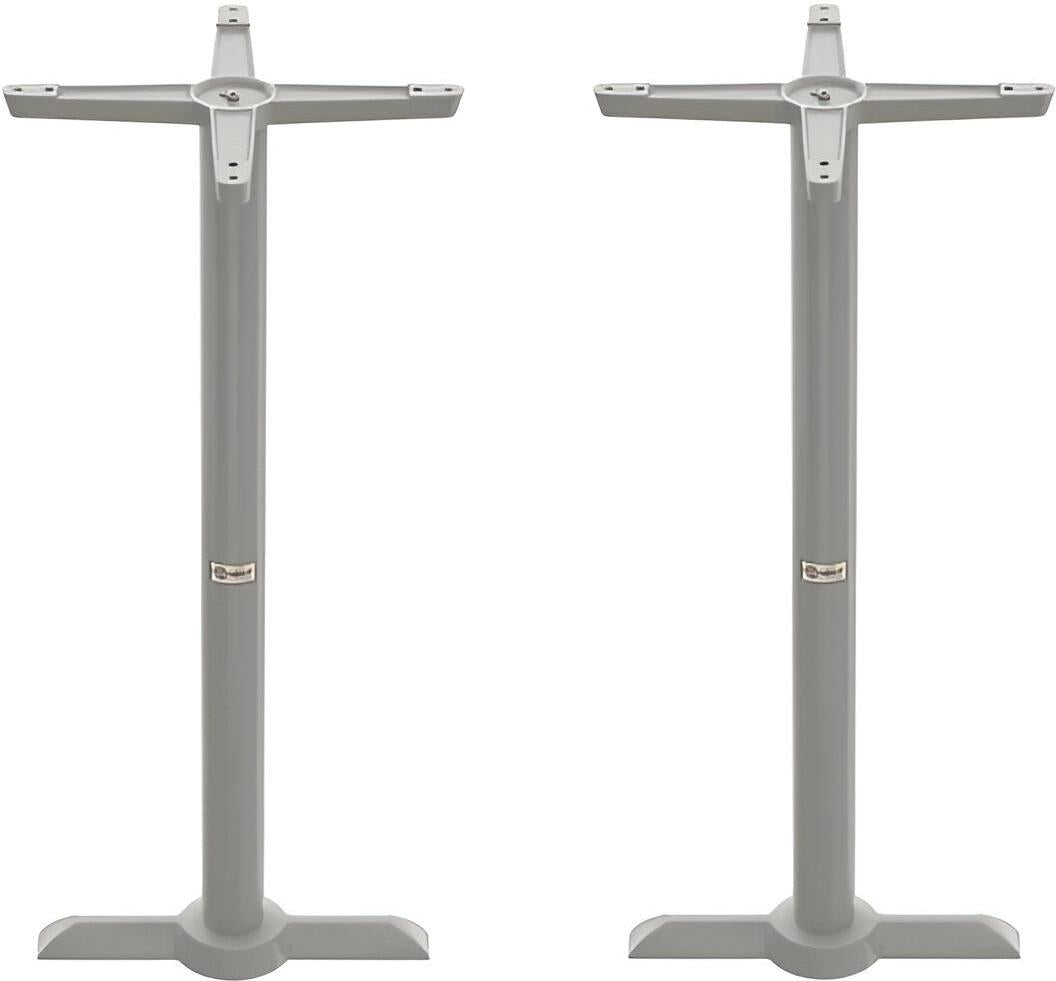 Tarrison - Core Collection 22" Silver All Weather T Base Dining, Pack of 2 - ABG0111T22TBS