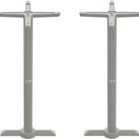 Tarrison - Core Collection 22" Silver All Weather T Base Dining, Pack of 2 - ABG0111T22TBS