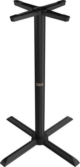 Tarrison - Core Collection 30" Bar Height Black All Weather Table with X-Base - ABG0112X30TBB