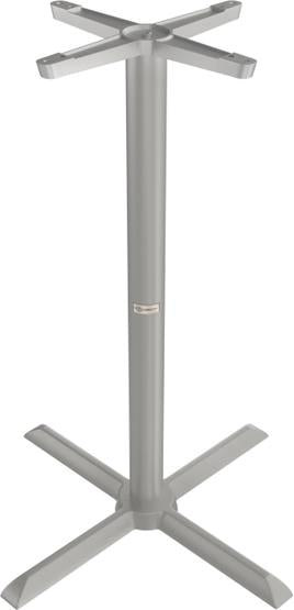 Tarrison - Core Collection 30" Bar Height Silver All Weather Table with X-Base - ABG0112X30TBS
