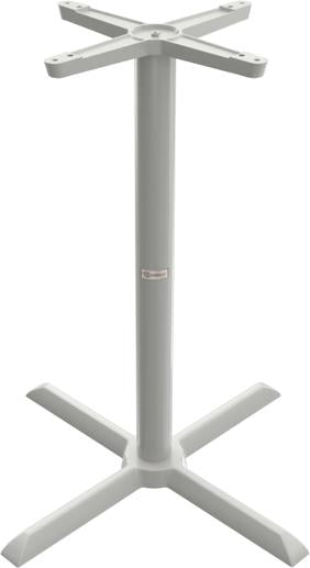 Tarrison - Core Collection 30" Counter Height Silver All Weather Table with X-Base - ABG0113X30TBS