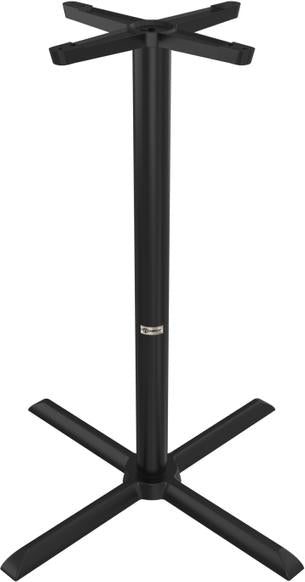 Tarrison - Core Collection 33" Bar Height Black All Weather Table with X-Base - ABG0112X33TBB