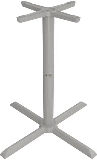 Tarrison - Core Collection 33" Counter Height Silver All Weather Table with X-Base - ABG0113X33TBS