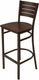 Tarrison - Dark Walnut Frame and Kona Wood Seat Spencer Bar Stool - ISG0403DWKN-KIT