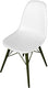 Tarrison - Eamon White Side Chair with Green Painted Legs - ISG0201GRWH-Kit