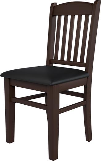 Tarrison - Educator Walnut Frame, Black Vinyl Upholstery Side Chair - ISG0101UWALBL-KIT