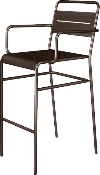 Tarrison - Garrett Bronze Stackable Aluminum Barstool - ASG2203GBR