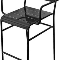 Tarrison - Garrett Gloss Black Stackable Aluminum Barstool - ASG2203GB