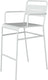 Tarrison - Garrett Matte White Stackable Aluminum Barstool - ASG2203WH