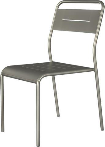 Tarrison - Garrett Silver Stackable Aluminum Side Chair - ASG2201S
