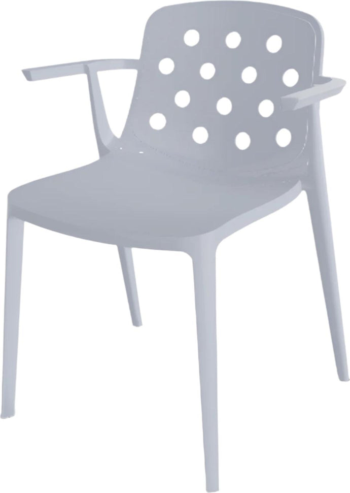 Tarrison - Isidora Pearl Grey Arm Chair - AS38114A