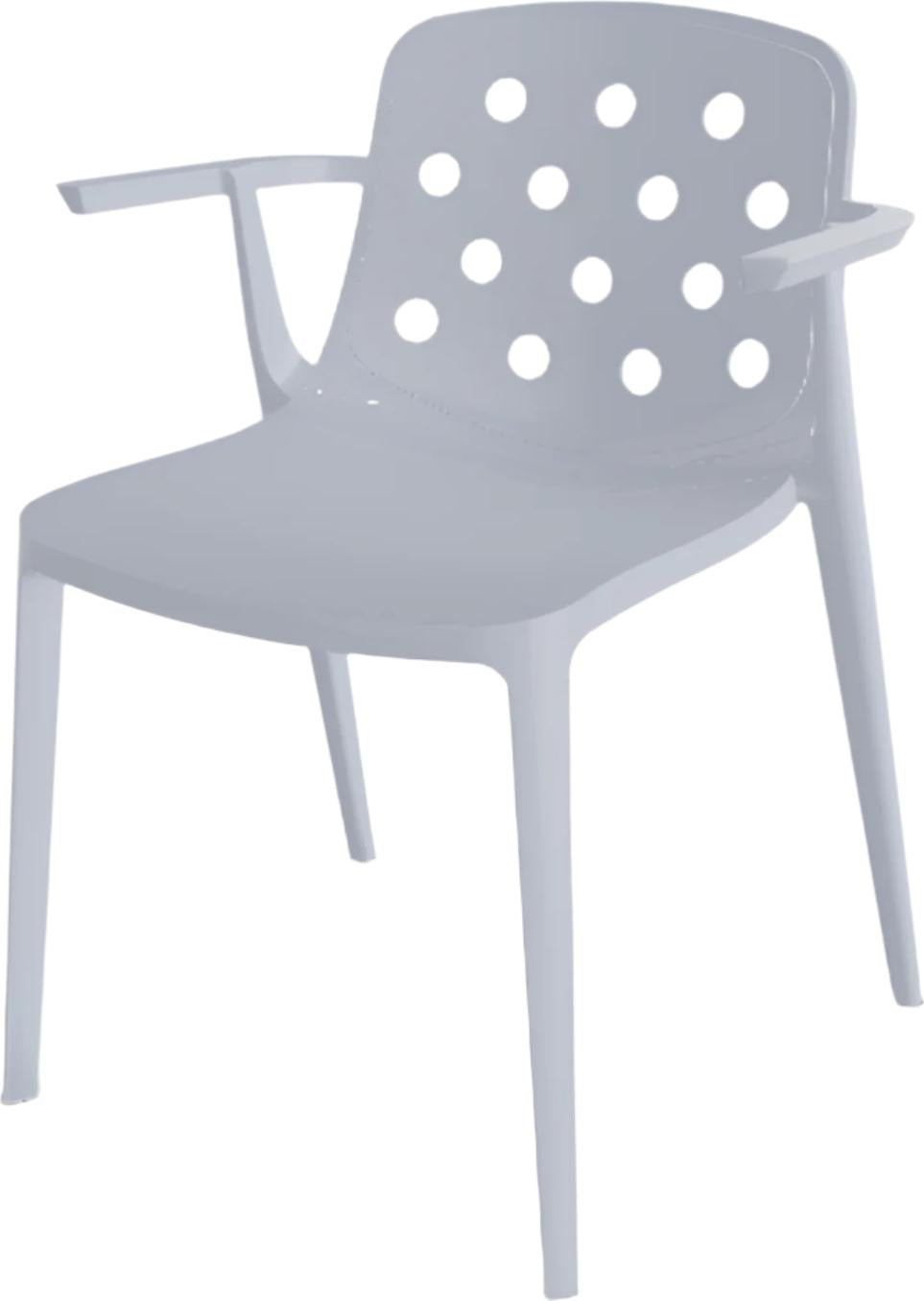 Tarrison - Isidora Pearl Grey Arm Chair - AS38114A