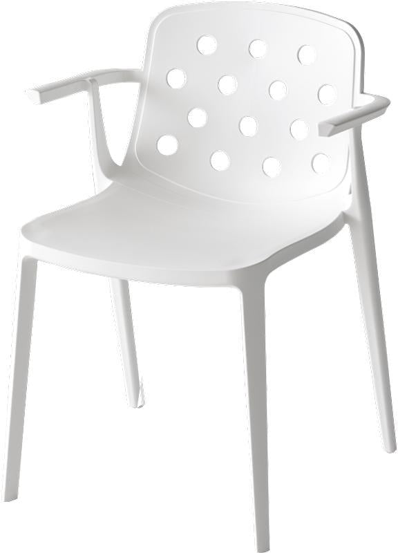 Tarrison - Isidora White Arm Chair - AS38100A