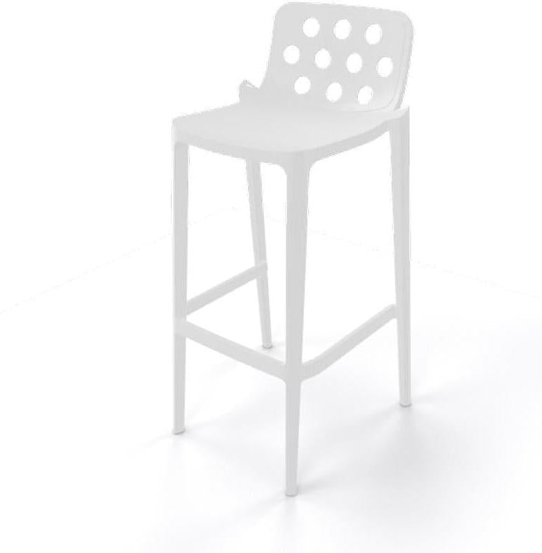 Tarrison - Isidoro White Bar Stool - AS3820076A