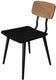 Tarrison - Kate Black Frame, Upholstered Black Seat and Distressed Saddle Back Side Chair - ISG0601UDSBL-KIT