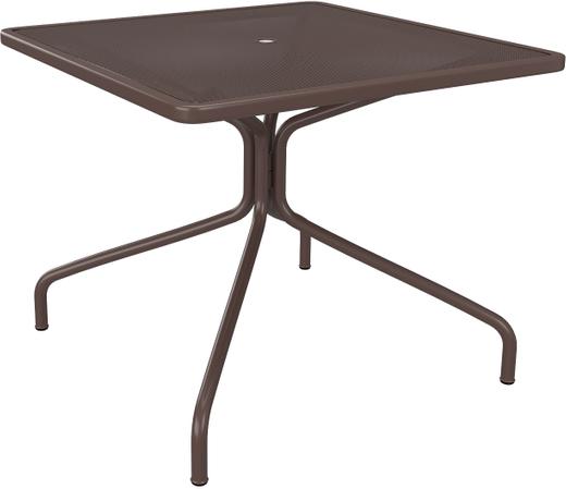 Tarrison - Maddox 36" Square Bronze Mesh Dining Table With Umbrella Hole - ATG21SQ36BR