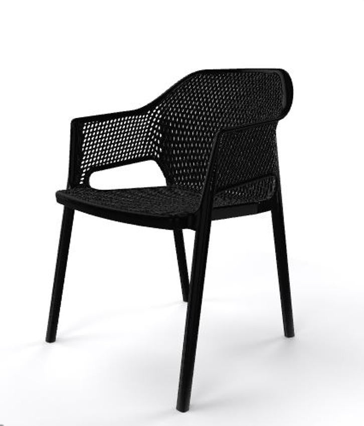Tarrison - Minush Black Arm Chair - AS22010A