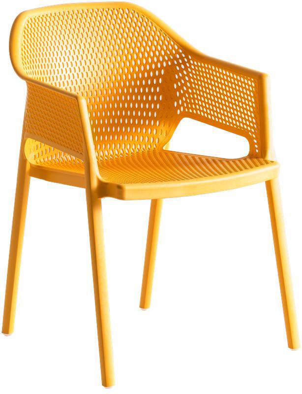 Tarrison - Minush Saffron Yellow Arm Chair - AS22038A