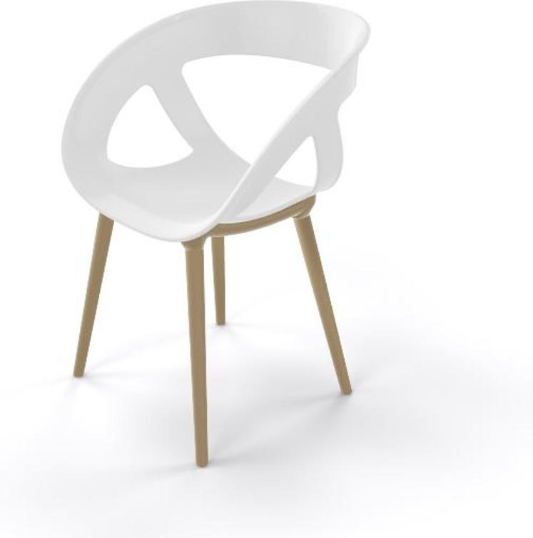 Tarrison - Moema White Seat and Turtledove Frame BP Armchair - AS6900BP52