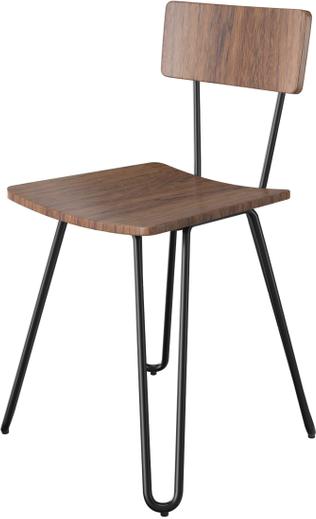 Tarrison - Natalie Saddle with Black Frame Side Chair - ISG0501WDSBL-KIT