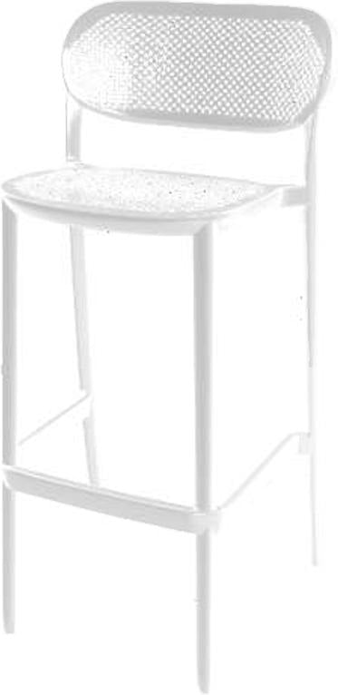 Tarrison - Nuta White Barstool - AS3560078A