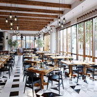 Tarrison - Raven Black Frame, Black Vinyl Upholstery Side Chair - ISG0101BLUBL