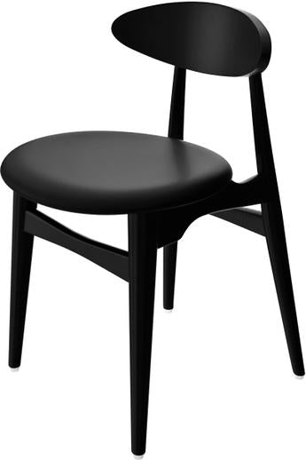 Tarrison - Raven Black Frame, Black Vinyl Upholstery Side Chair - ISG0101BLUBL