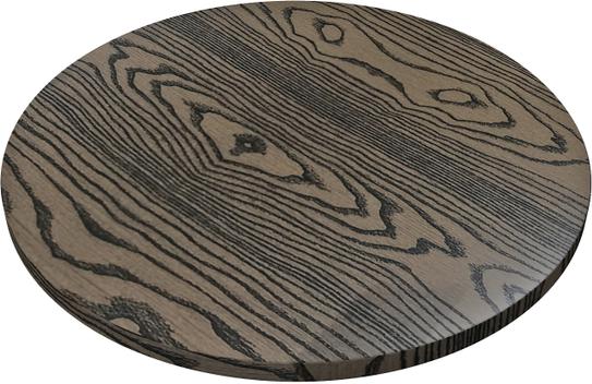 Tarrison - Seamless Thermofoil 30" Round Dark Walnut Table Top With T-Nuts - IOSTWT30RDDWA