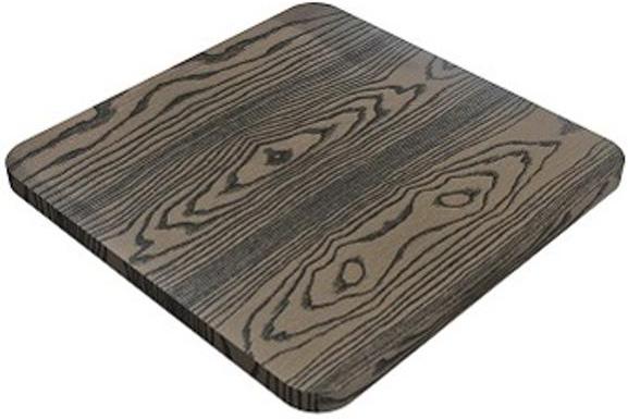 Tarrison - Seamless Thermofoil 30"x30" Dark Walnut Table Top With T-Nuts - IOSTWT3030DWA