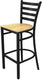 Tarrison - Spencer Wood Seat Indoor Barstool - ISG0403WBLNA-KIT