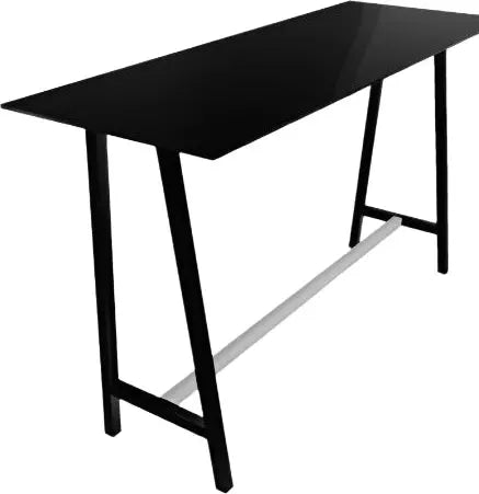 Tarrison - Stefano 71" x 19.5" Black Bar Table - ATSTPC8241010