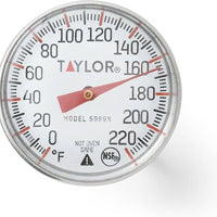 Taylor - 1" Dial Instant Read Thermometer 0°F to 220°F - 5989NFS