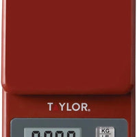Taylor - 11 lb Compact Digital Red Scale - 3817R
